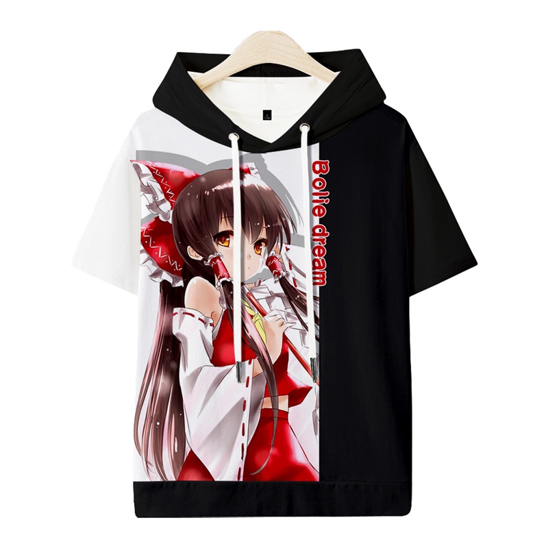 Áo Thun Tay Ngắn Dáng Rộng Họa Tiết Anime Thời Trang Mùa Hè Cho Nam