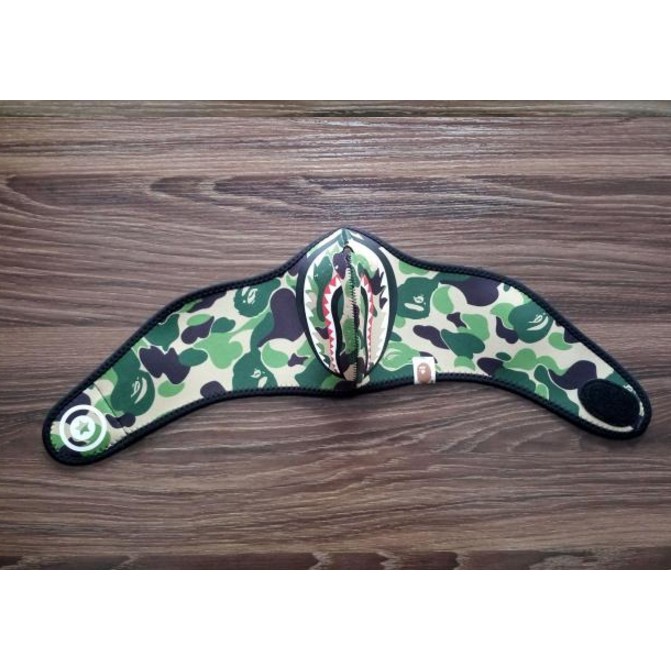 2021 Bape A Bathing Ape Japan Shark Camouflage Men Women Fashion Face Mask 01