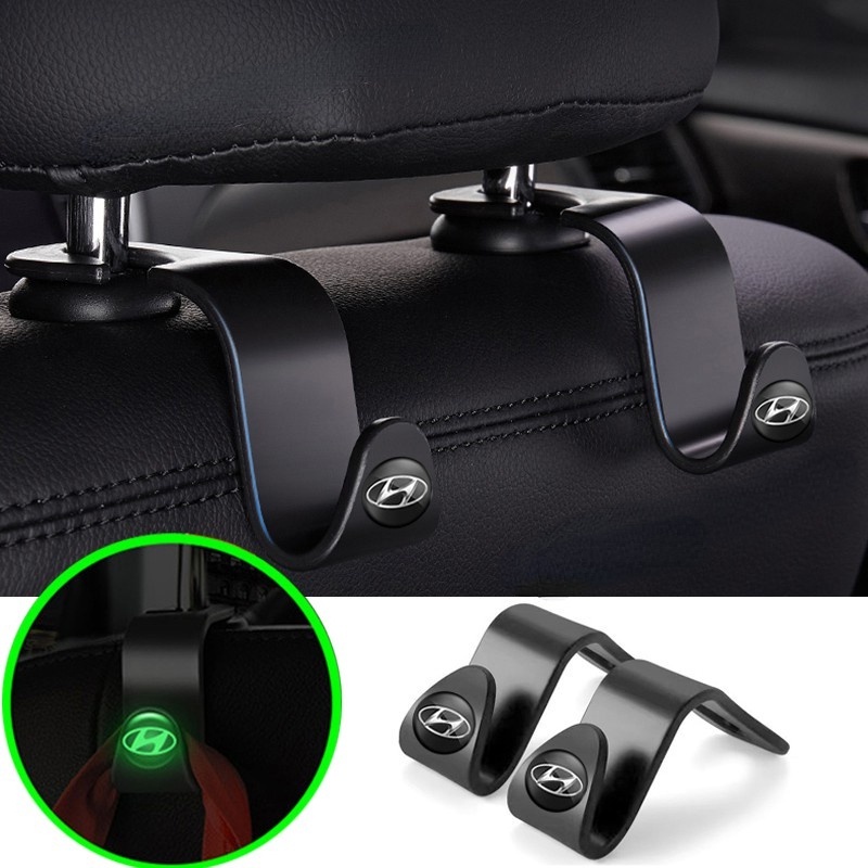 Bộ 2/4 Móc Treo Đồ Gắn Lưng Ghế Xe Hơi Tiện Dụng Cho Hyundai Accent Sonata Kicks Reina Tucson Elantra