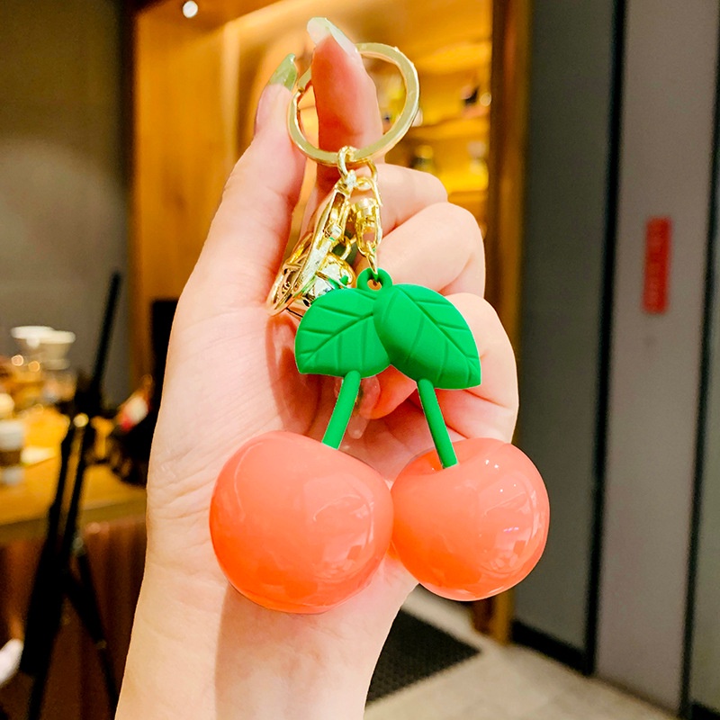 Móc khóa 2 quả cherry nhiều màu dễ thương MCR - móc khoá