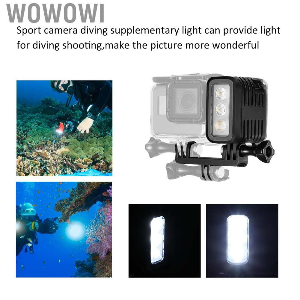 Wowowi 30M Waterproof LED Video Diving Fill Light Underwater for GoPro HERO 4 Motion Camera