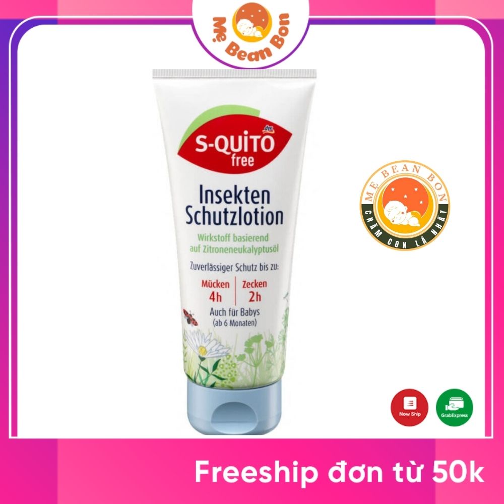 Kem S-quito Free 100 ml của Đức Chống Muỗi Và Côn Trùng Cắn Cho Trẻ Sơ Sinh Và Trẻ Em