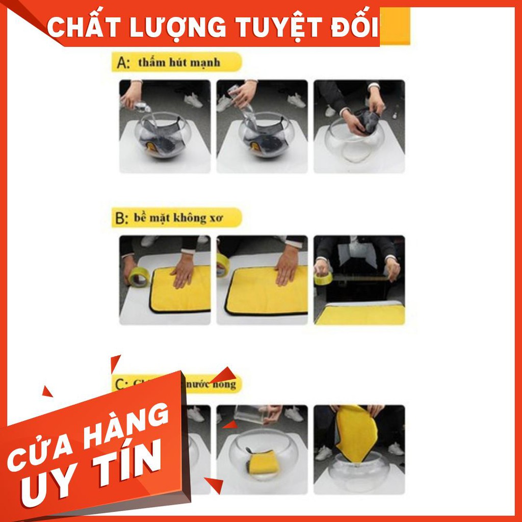 Combo 3 khăn fiber 30x60 2 mặt chuyên dùng lau xe , Khăn lau xe chuyên dụng