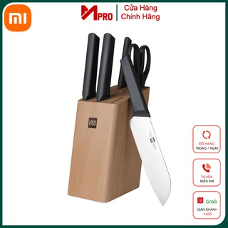 Bộ dao làm bếp 6 món xiaomi huohou bằng thép không gỉ chính hãng