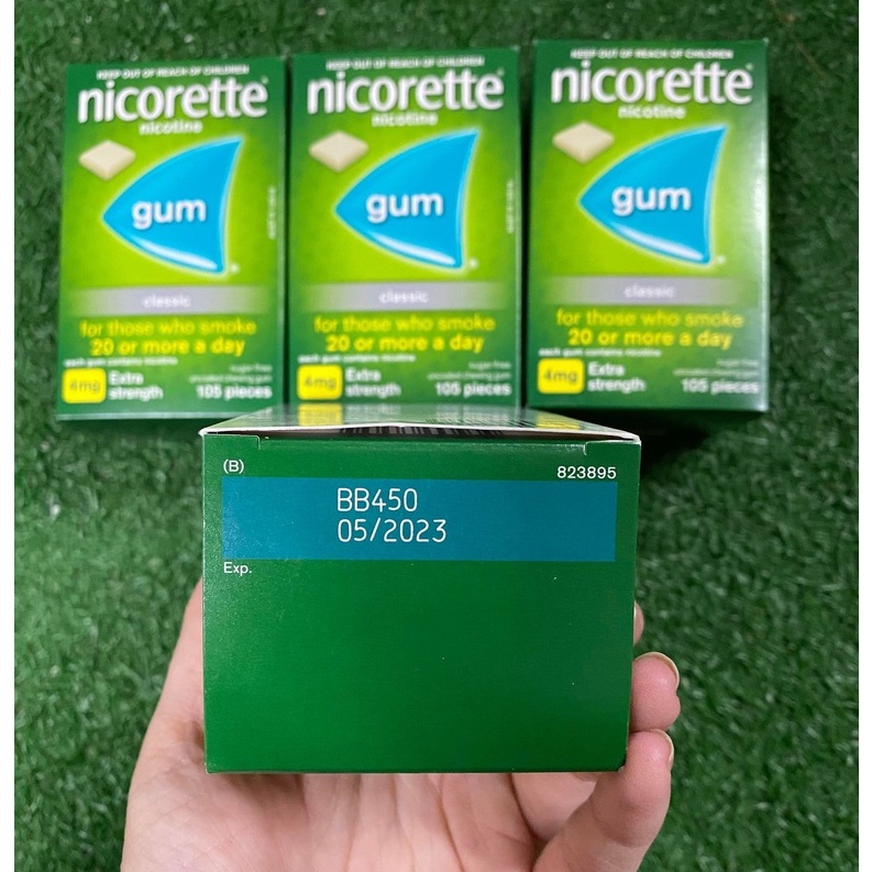 [Mã 154FMCGSALE giảm 8% đơn 500K] Kẹo cai thuốc lá Nicorette 4mg Vị Trái Cây