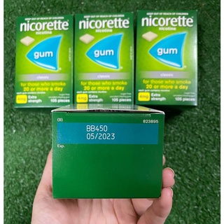 Kẹo cai thuốc lá Nicorette Úc