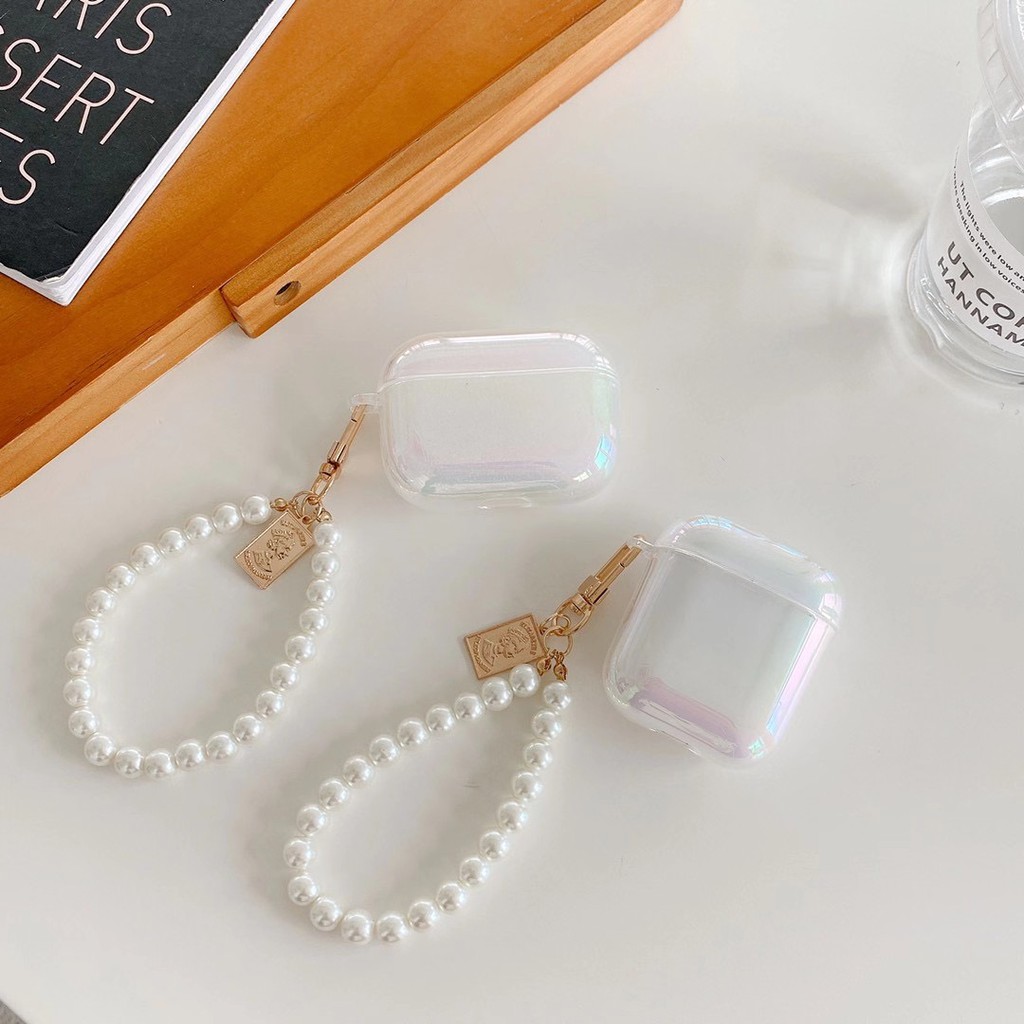 Vỏ Bảo Vệ Hộp Đựng Tai Nghe airpods 1/2 Pro Kết Nối bluetooth Không Dây Hình Hộp Nước Có Móc Khóa