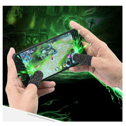 1 Cặp găng bọc ngón tay (2 chiếc) chống mồ hôi chơi game điện thoại tiện dụng | BigBuy360 - bigbuy360.vn