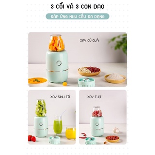 Máy Xay Đa Năng 3 Cối Thủy Tinh Cao Cấp