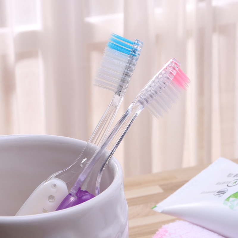 1 Bàn Chải Đánh Răng Lông Mềm Có Thể Gập Lại Dùng Cho Cắm Trại Ngoài Trời