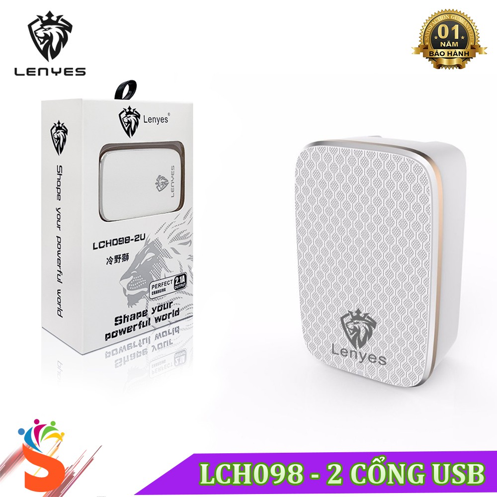 Sạc Nhanh LCH098 2U - 2 Cổng USB Nhỏ Gọn Và Tiện Lợi