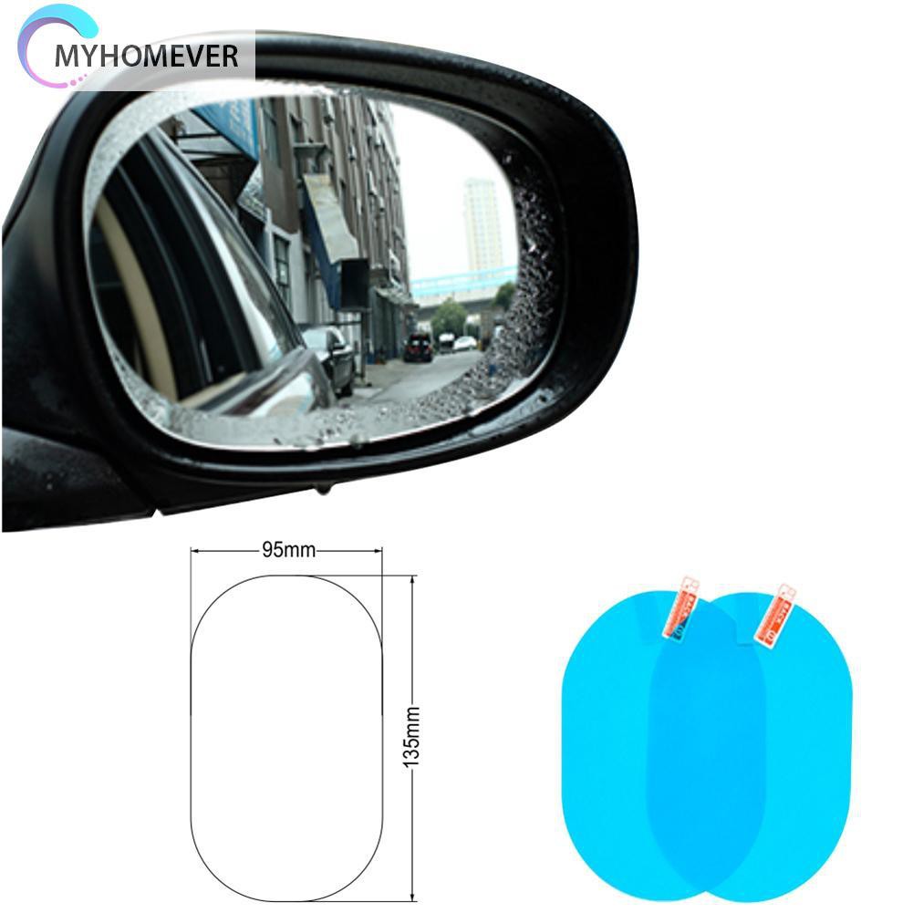 Set 2 miếng dán gương chiếu hậu chống sương mù chống thấm nước cho xe hơi