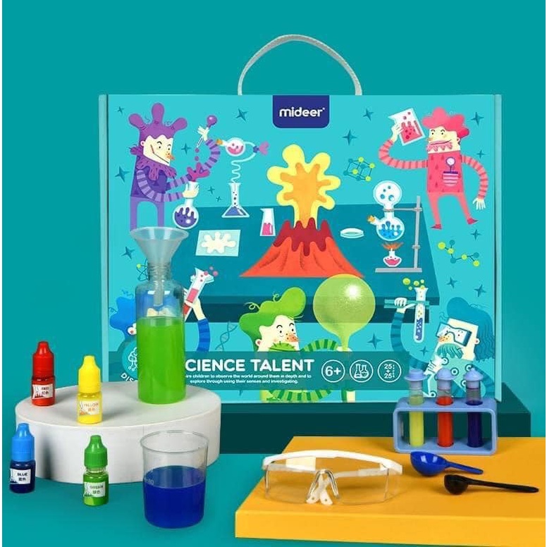 Bộ Trò Chơi Khoa Học 50 Thí Nghiệm Cho Trẻ 6+ Science Talent Mideer MD0128