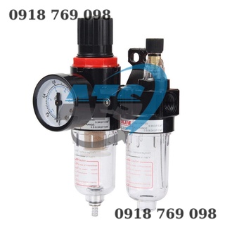 LỌC HƠI KHÍ NÉN AIRTAC AFC 2000 TÁCH NƯỚC + DẦU CÓ ĐIỀU ÁP & ĐỒNG HỒ HIỂN THỊ ÁP SUẤT, LỌC ĐÔI KHÍ NÉN