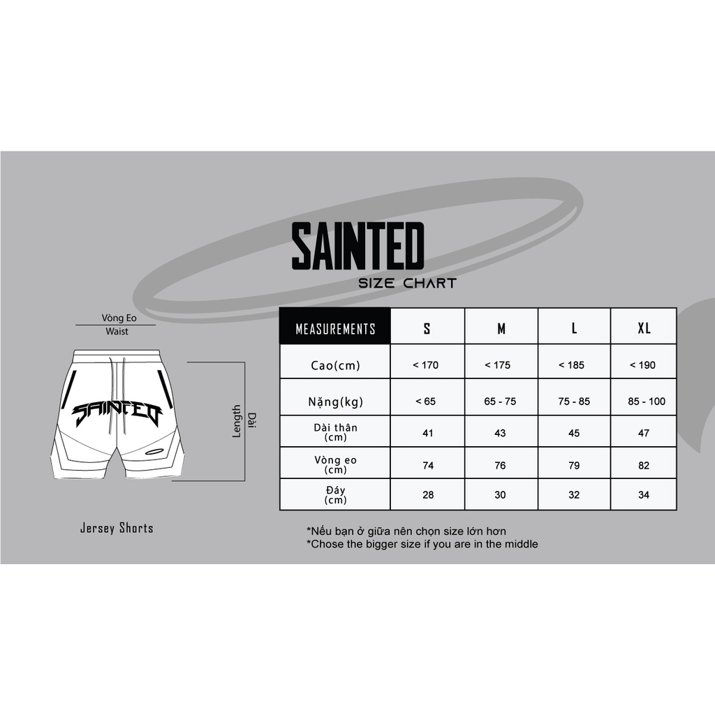 Quần short thể thao, quần đùi bóng rổ nam NBA jersey style vải cao cấp cực thoáng mát - SAINTED
