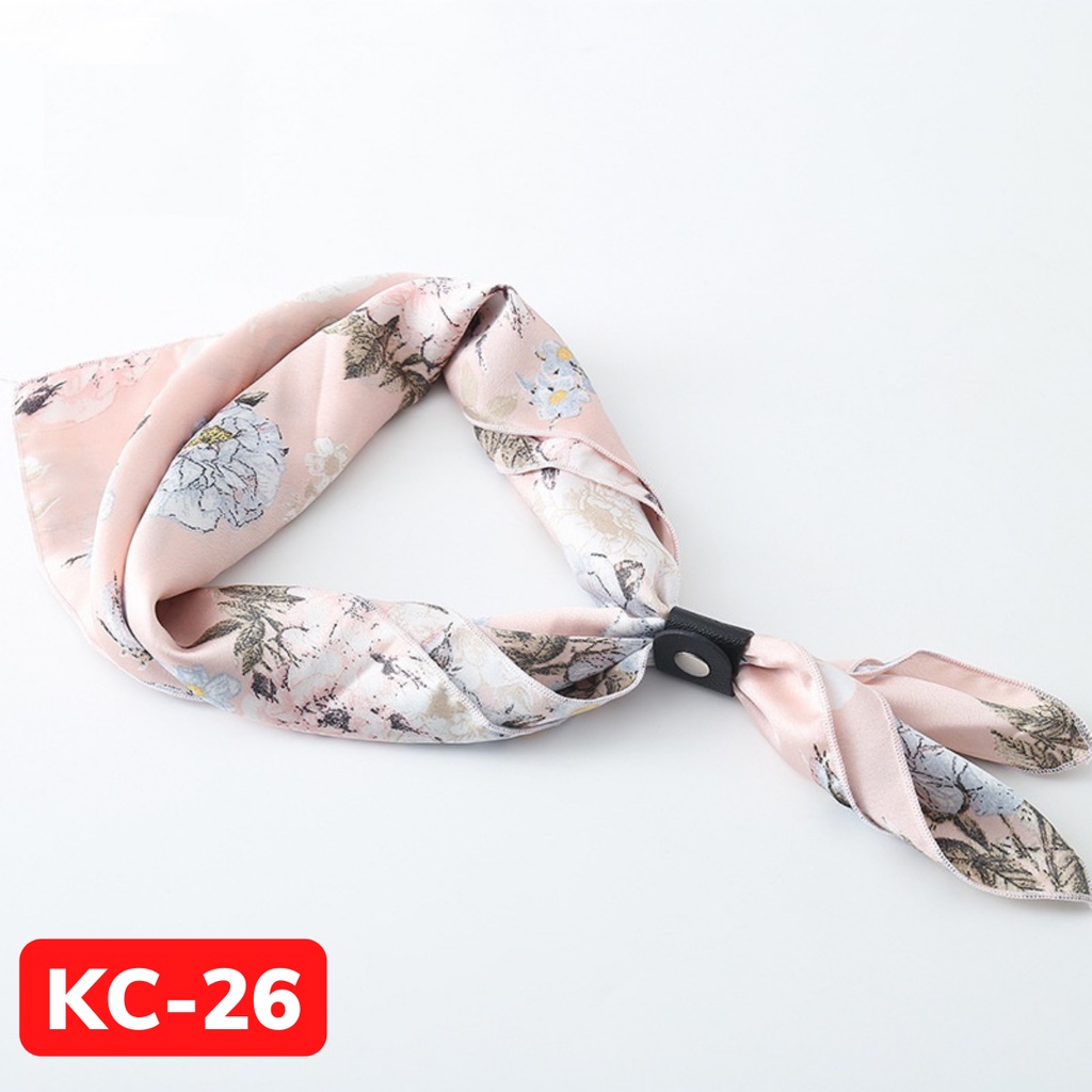 Khăn đeo cổ nam kết hợp áo sơ mi, thời trang phong cách Hàn Quốc KC-26