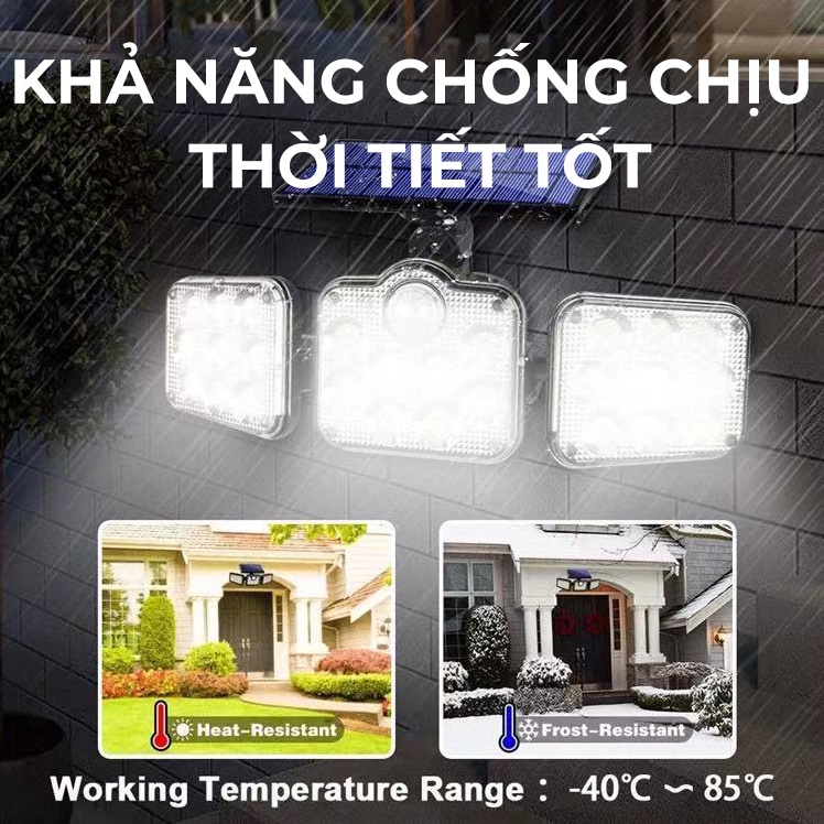 Đèn năng lượng mặt trời cảm biến chuyển động ATH LIGHTING  loại led năng lượng cảm biến người 3 chế độ cao cấp