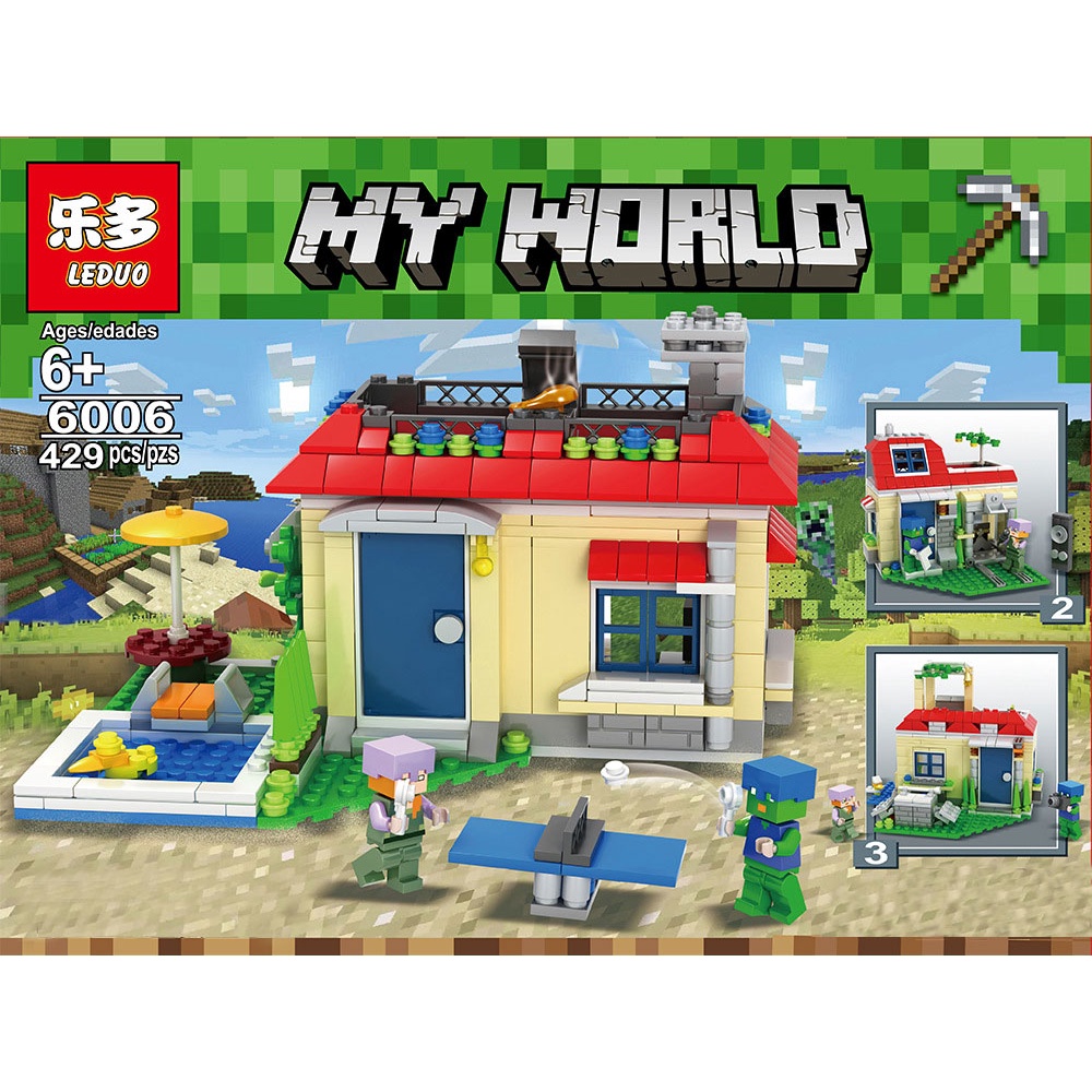 Đồ chơi cho bé mô hình lắp ráp Minecraft My World , Rồng Ender vơi hơn 450 chi tiết nhựa ABS cao cấp