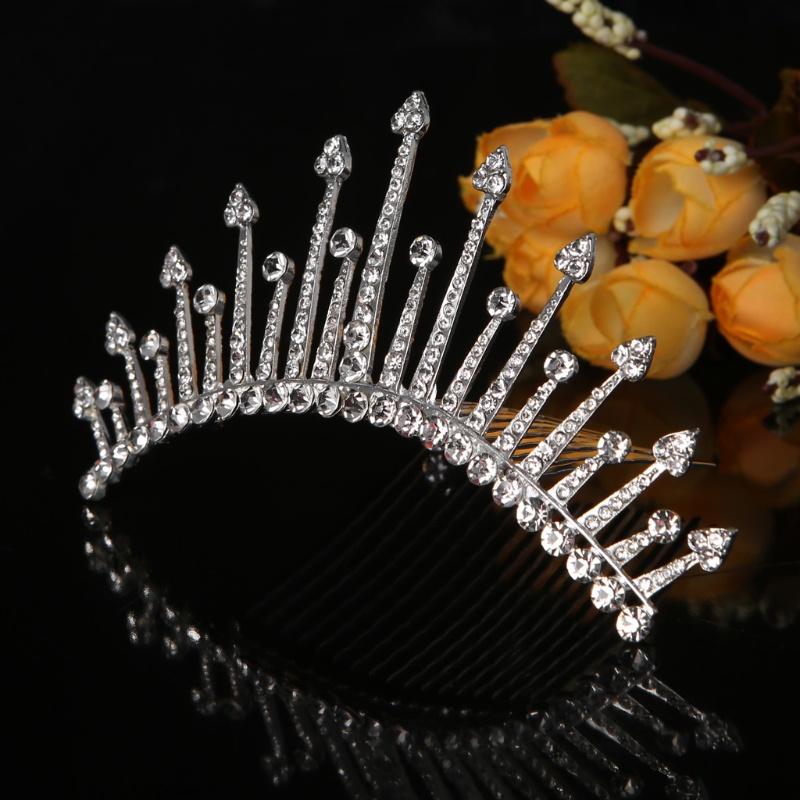 Cài Tóc Hình Vương Miện Đính Đá Thời Trang