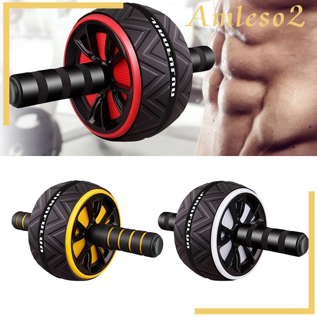 [AMLESO2] Ab Roller Exercise Wheel Abdominal Core Strength Training Gear Home Workout Kit