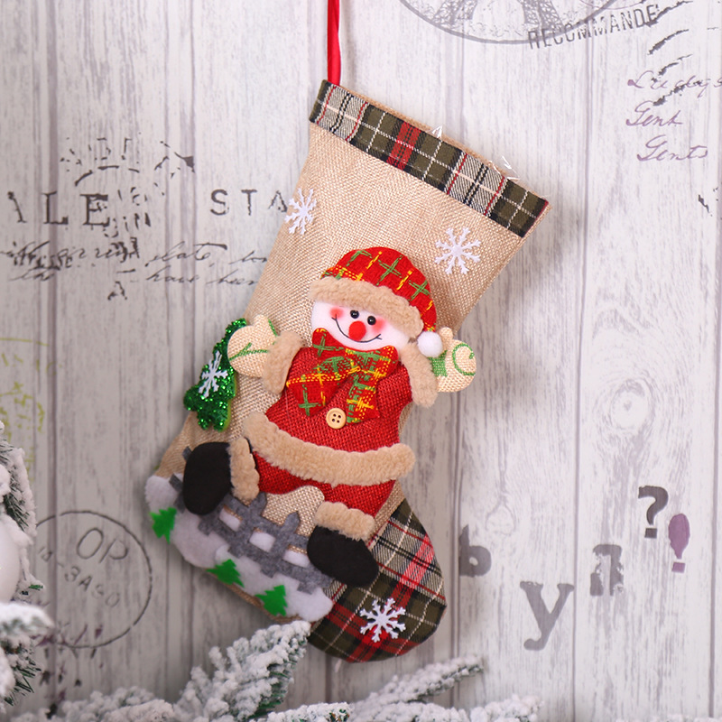 Túi đựng kẹo trang trí cây thông Noel quà tặng cho trẻ em