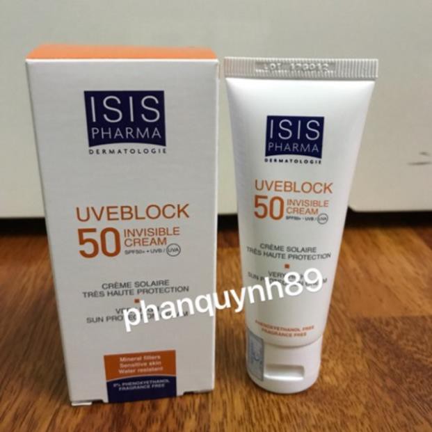 Kem chống nắng cho da nhạy cảm ISIS Uveblock 50 không màu