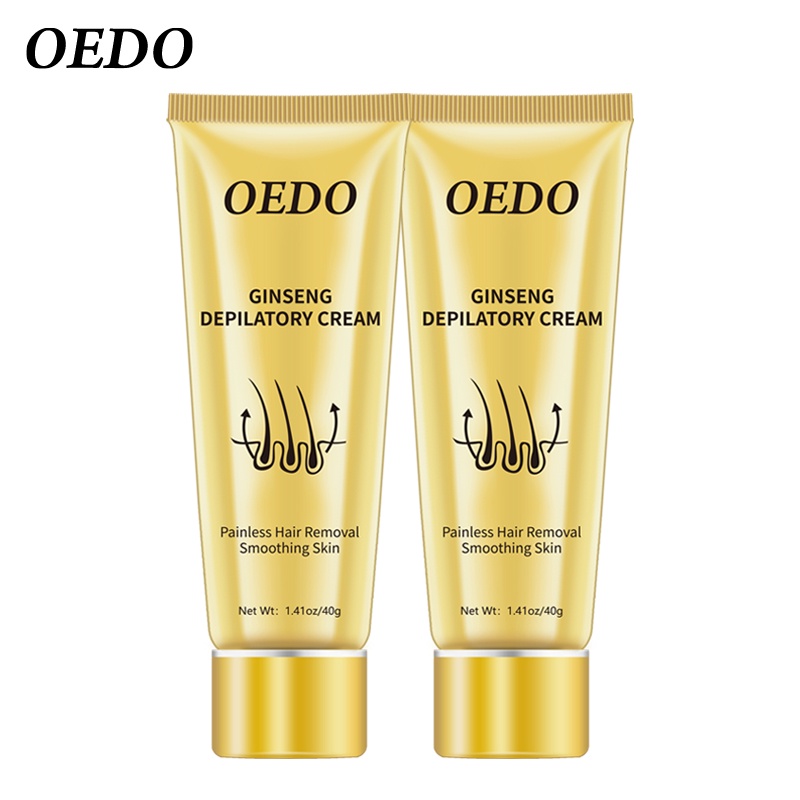 Set 2 tuýp kem tẩy lông OEDO  chiết xuất nhân sâm cho nam và nữ