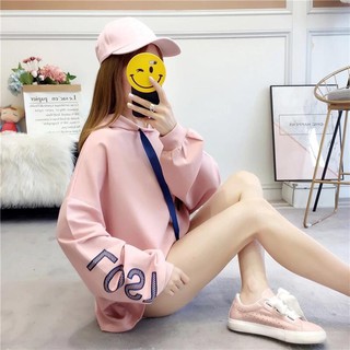 Áo hoodie nữ phối dây 2 màu siêu xinh