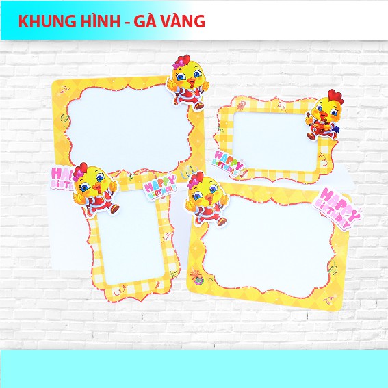 KHUNG HÌNH GIẤY CHỦ ĐỀ BÉ TRAI - SET 4 KHUNG