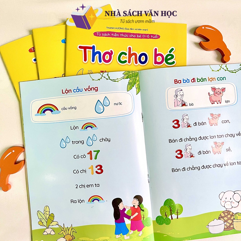 Sách - Tập Nói Tập Đọc - Combo 4 Quyển - Thơ Truyện Đồng Dao Câu Đố - Giúp Bé Phát Triển Tư Duy Ngôn Ngữ Và Giao Tiếp