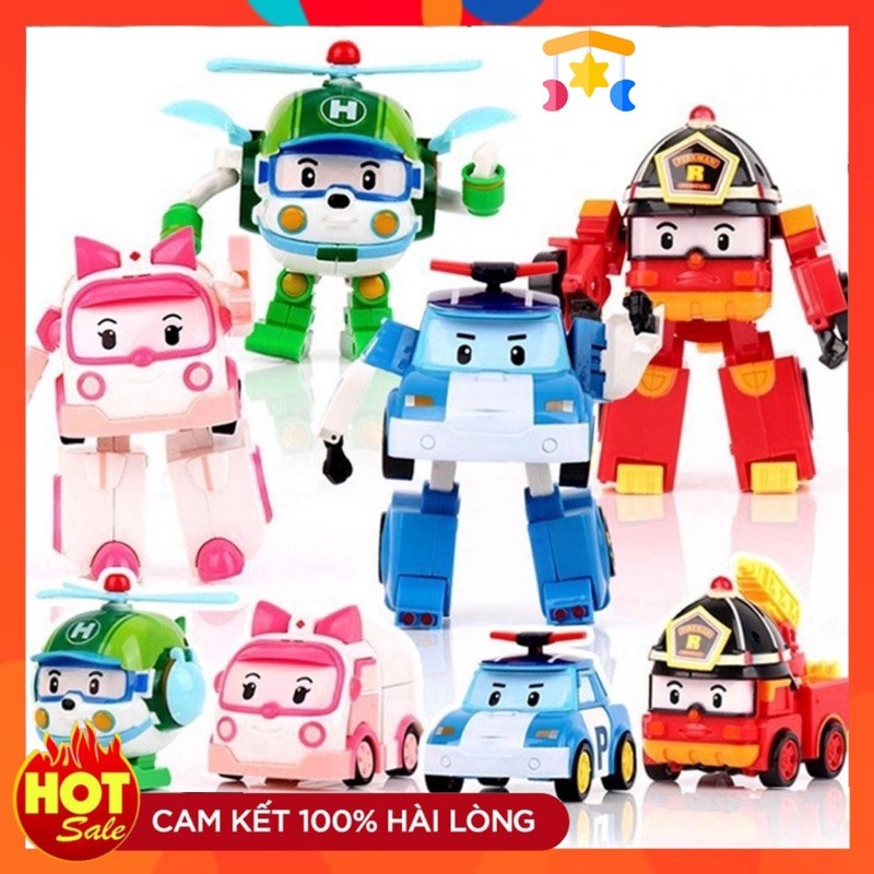 Đồ Chơi Robocar Poli Biến Hình Robot Siêu Xe 4 Trong 1 Cho Bé