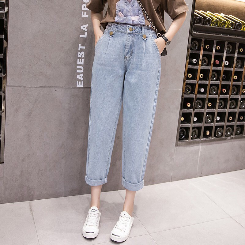 Quần bò baggy jeans cạp 3 khuy | BigBuy360 - bigbuy360.vn