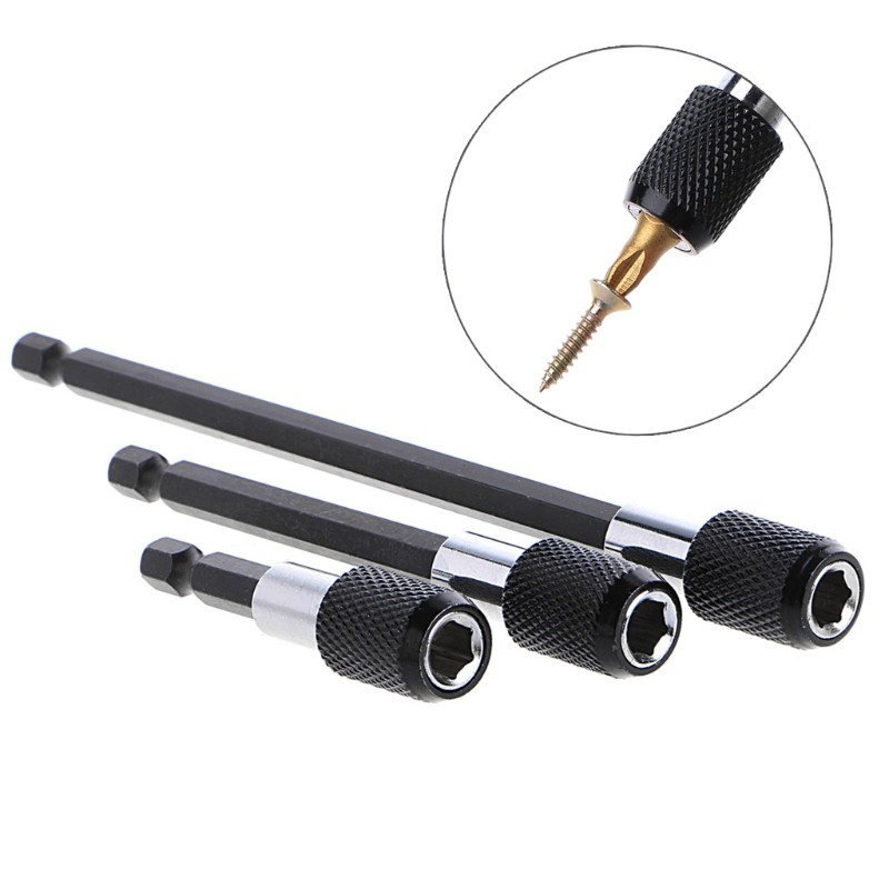 Set 3 thanh nối dài lục giác 1/4&quot; 60-150mm dành cho máy khoan