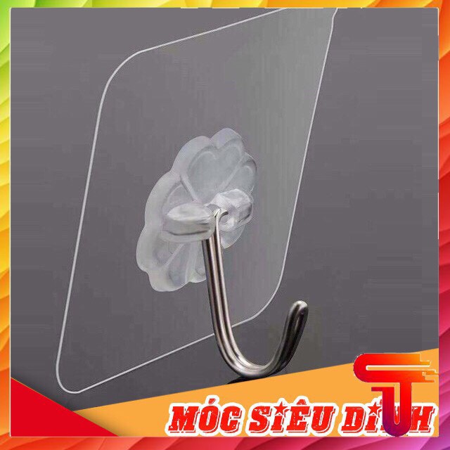 Móc dán tường siêu chịu lực 6*6cm (đọc HDSD)