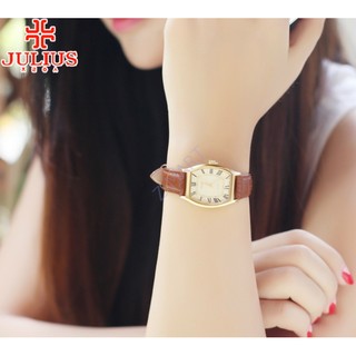 ĐỒNG HỒ NỮ JULIUS JA-703 DÂY DA (NÂU)