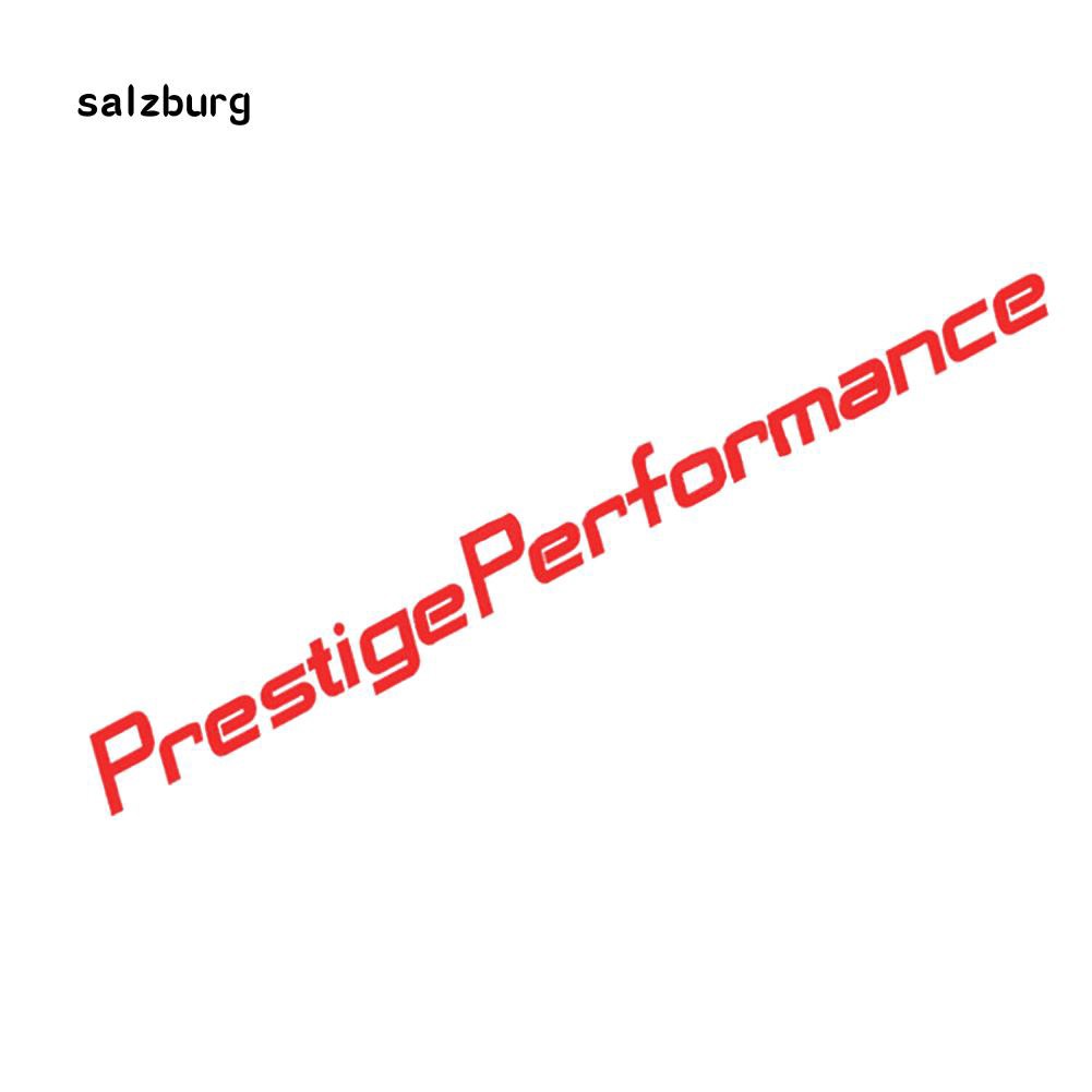 Đề can dán trang trí cho xe hơi họa tiết chữ PrestigePerformance tiện dụng