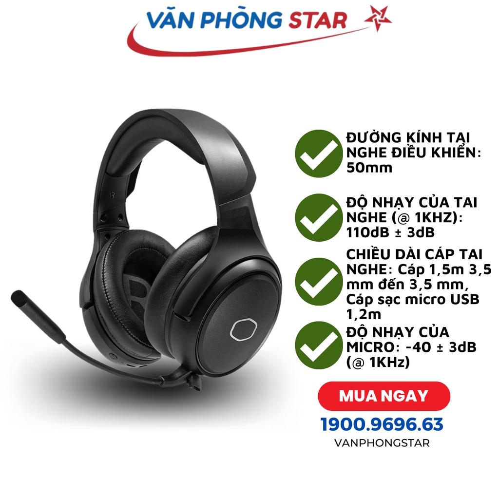 Tai nghe không dây Cooler Master MH670