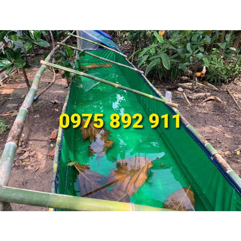 bể bạt nuôi ếch , cá ,lươn - 4x1x0,4