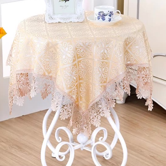 Khăn Trải Bàn Tròn Bàn Vuông Đẹp Phong Cách Châu Âu Sang Trọng| Lizflower