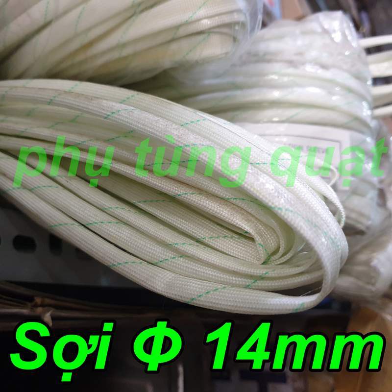 5 sợi gen thủy tinh 16ly độ dài 1m - gel chịu nhiệt cách điện ống luồn dây điện cơ