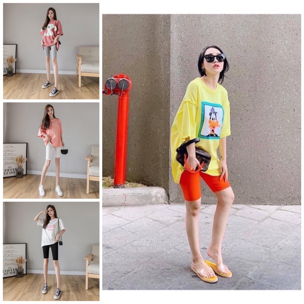 (Đủ màu) Quần legging đùi trên gối cho nữ hottrend