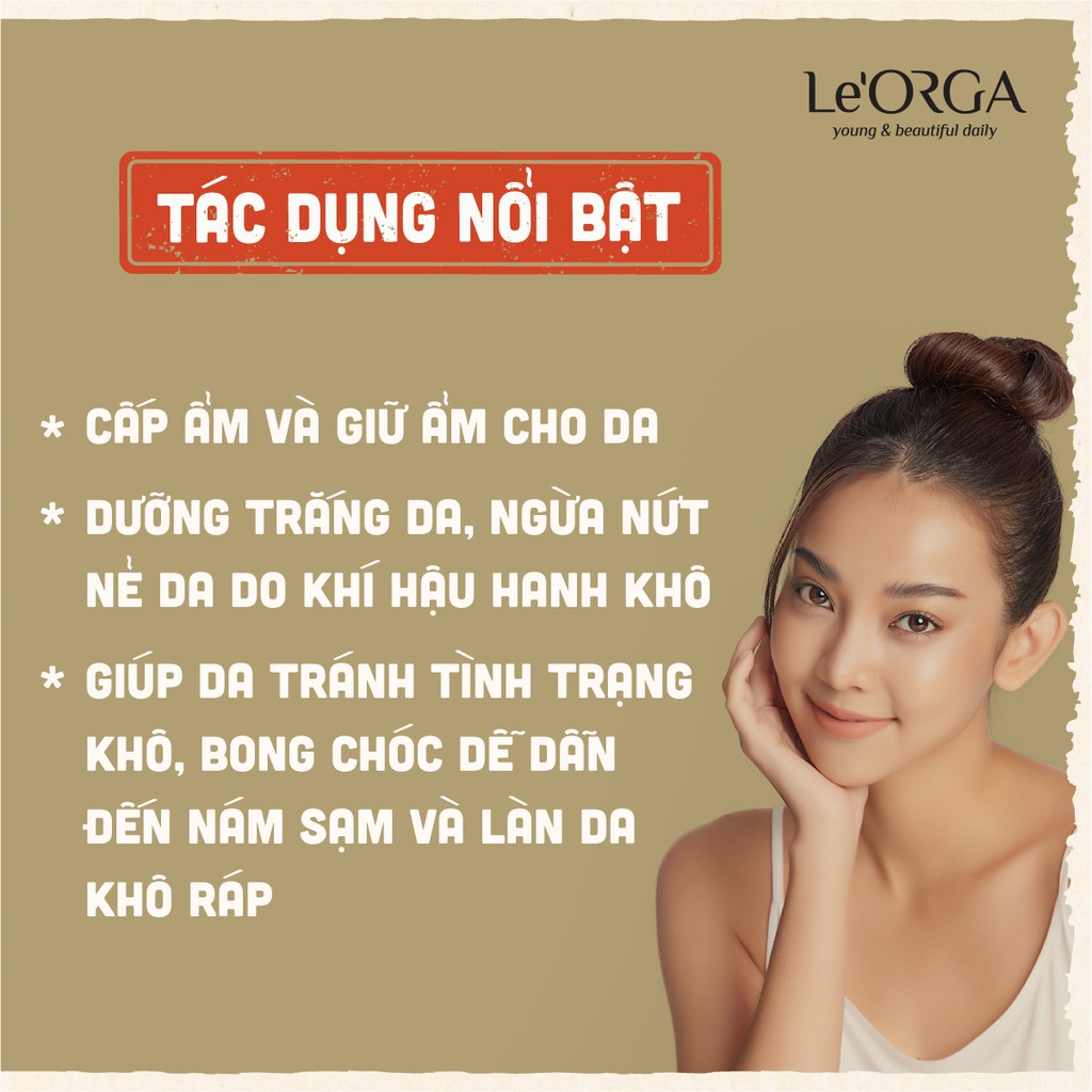 Serum Dưỡng Ẩm Le'Orga - Tinh Chất Cấp Nước Cho Da Khô, Mụn, Hỗn Hợp, Giúp Căng Bóng Dưỡng Trắng Trẻ Hoá | BigBuy360 - bigbuy360.vn