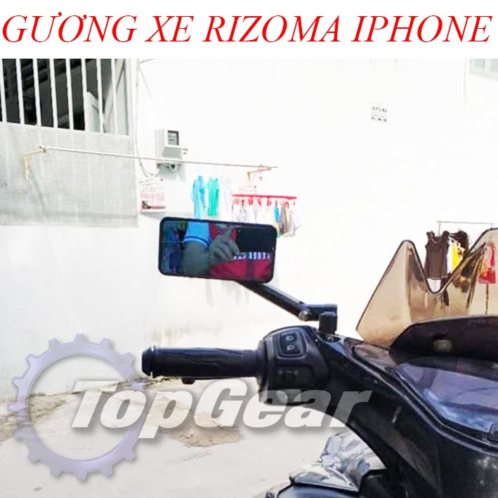 Gương CNC IPHONE - Gương Chiếu Hậu Xe Máy - <TOPGEAR>