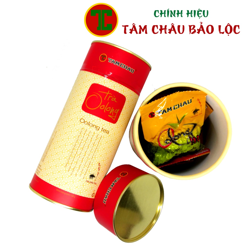 Oolong Lon Giấy 100G Cao Cấp - Chính hiệu TÂM CHÂU BẢO LỘC