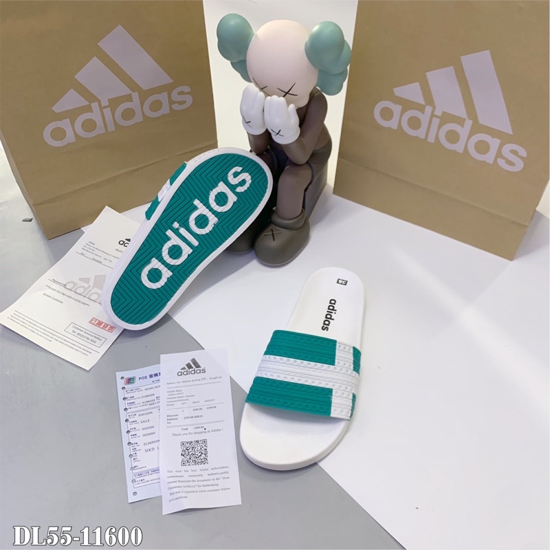 Dép Adidas quai ngang cao - Dép nam quai cao su kèm ảnh thật- Dép Nam vip