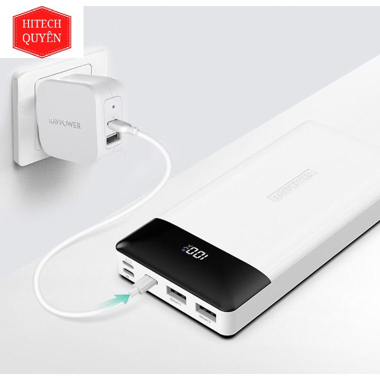 Pin Sạc Dự Phòng RAVPower PB172 dung lượng 20000mah PD 18W