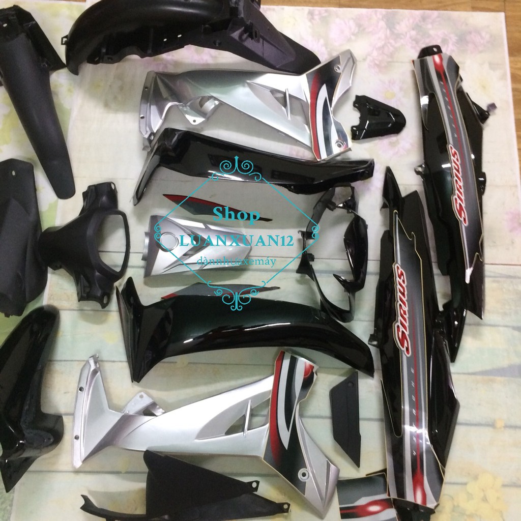 Dàn áo xe SIRIUS -vỏ nhựa SIRUS  MÀU ĐEN