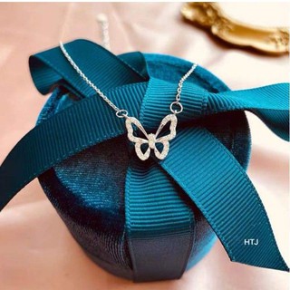 Dây chuyền bạc nữ- Dây chuyền bạc 925 liền mặt hình bướm