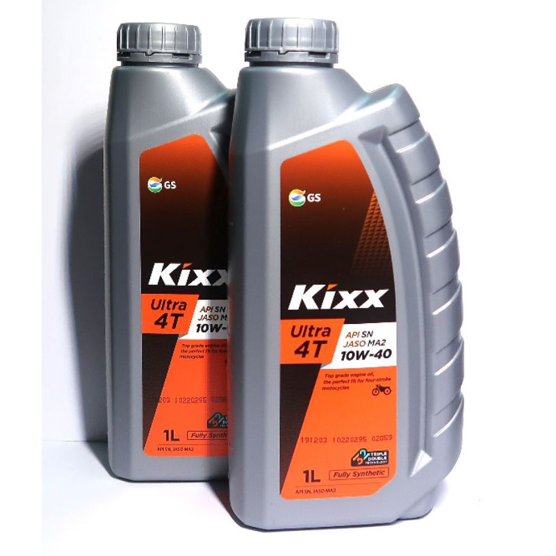 Nhớt Kixx Ultra 4T 10W40 0.8L,  1L 100% Tổng Hợp