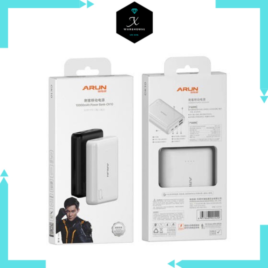 Pin dự phòng ARUN MINI 3 POWER PANK 10000mah chính hãng